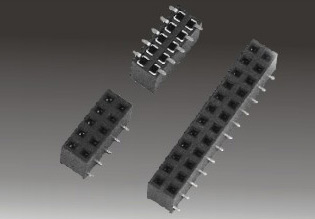 排母2.54mm Feamale Header,Dual Row, S.M.T