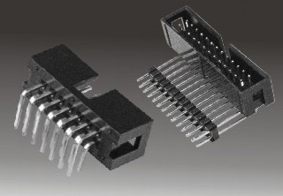 简牛/牛角2.54mm BOX Header, Right Angle